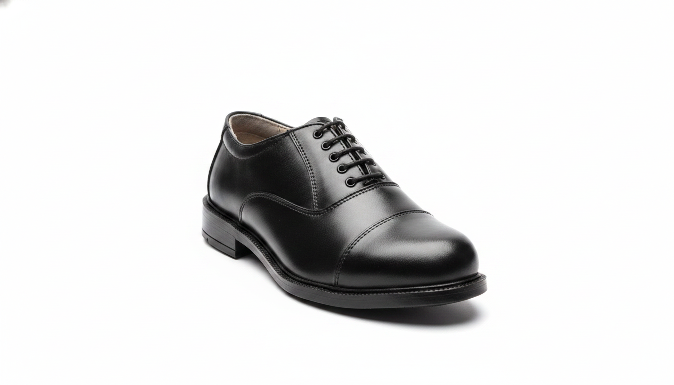 Ceremonial Band Shoe — Black — force footwear manufacturer Agra