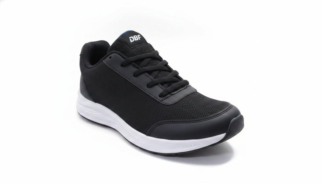 Black & Blue Mesh Running Shoe — civil footwear manufacturer Agra