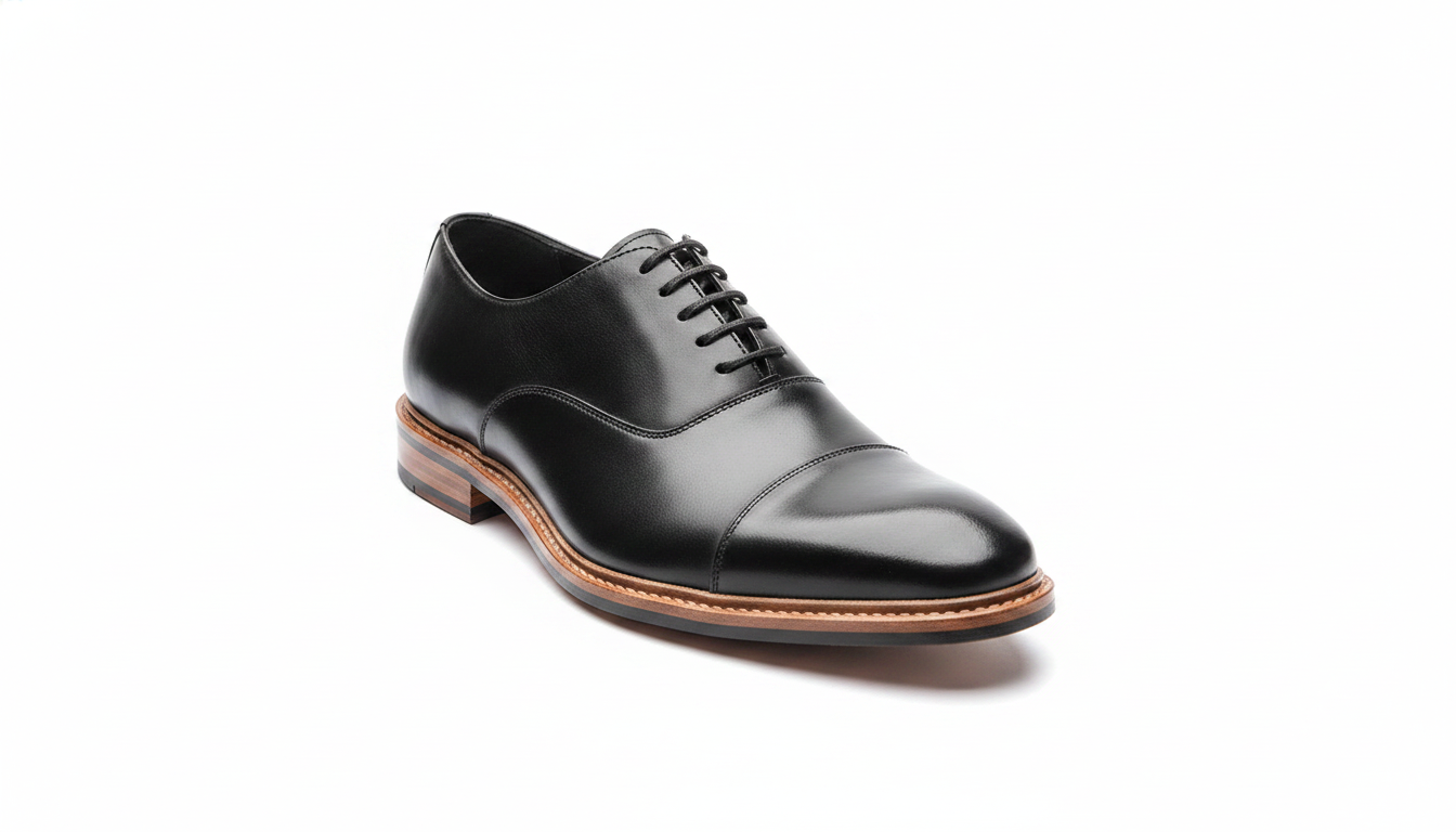 Black Cap-Toe Oxford — civil footwear manufacturer Agra