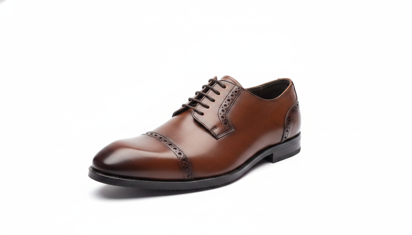 Brown Cap-Toe Derby — civil footwear manufacturer Agra