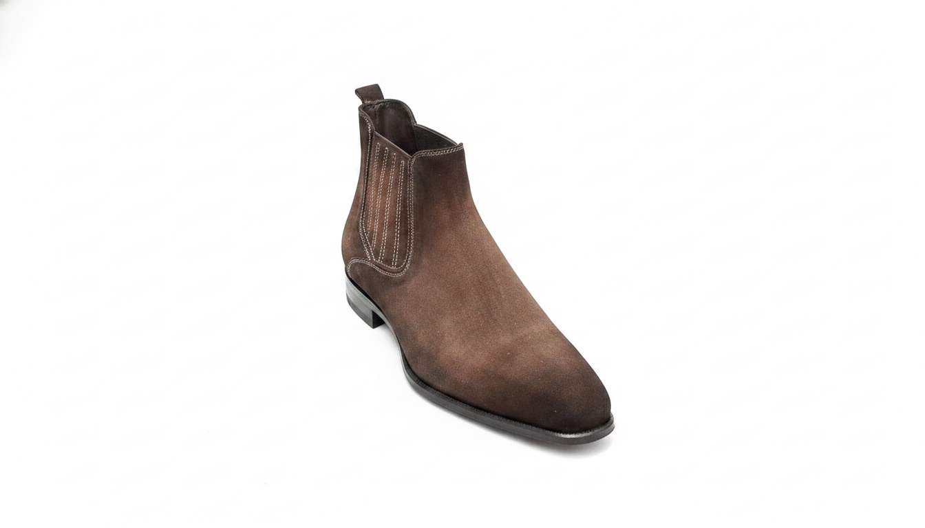 Brown Suede Chelsea Boot — civil footwear manufacturer Agra