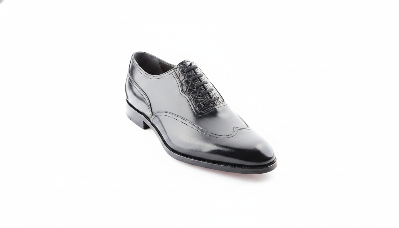 Charcoal Wingtip Oxford — civil footwear manufacturer Agra
