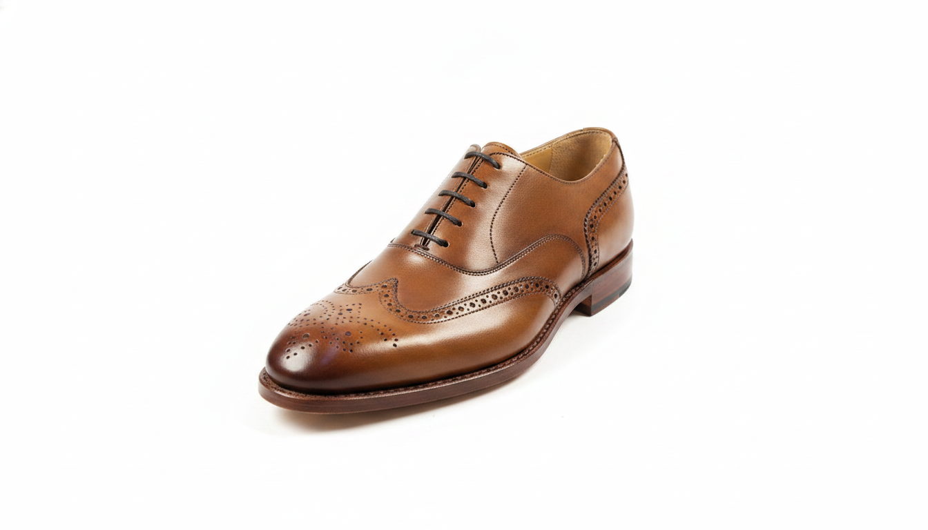 Cognac Wingtip Oxford — civil footwear manufacturer Agra