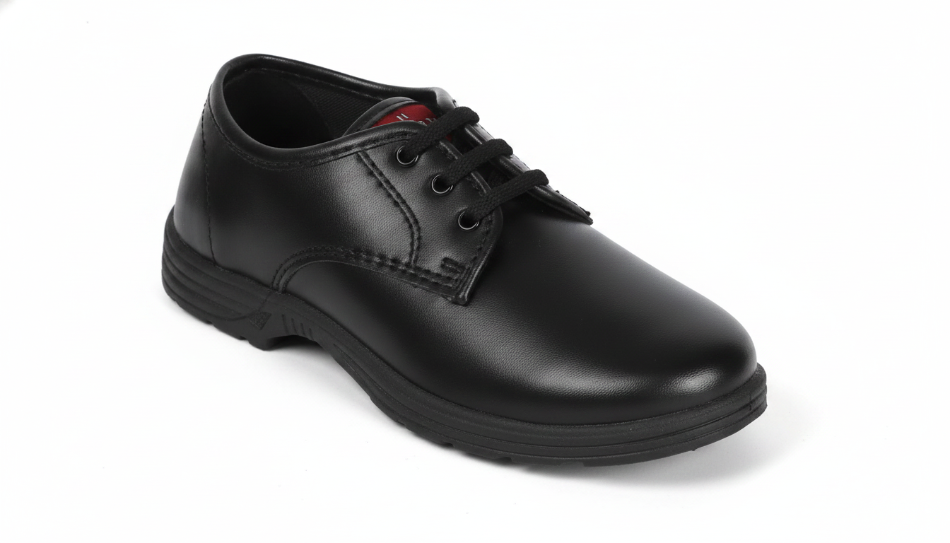 School Shoe — Black — civil footwear manufacturer Agra